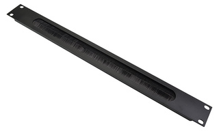 19 Rack Cable Entry Plate with Brush Strips 1U